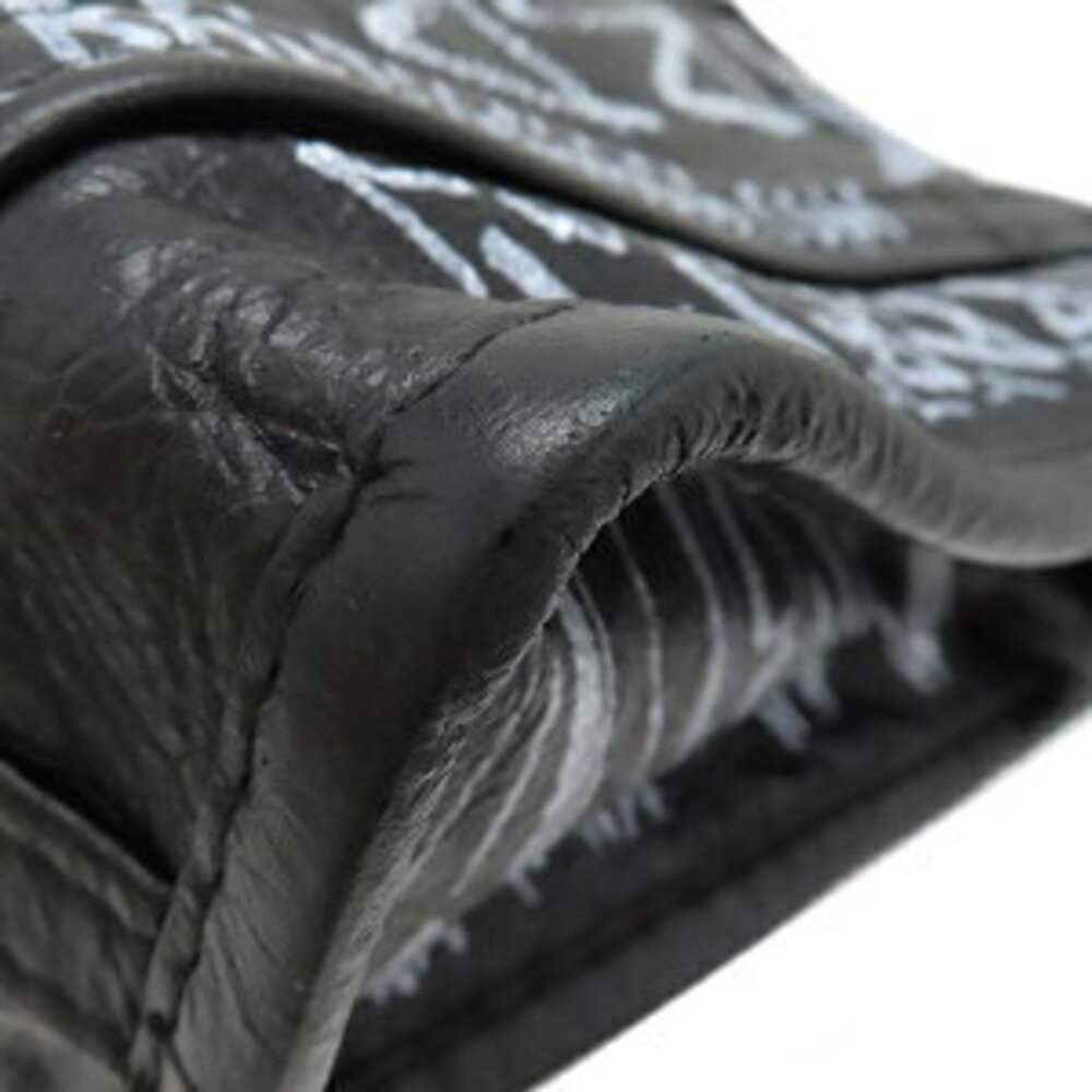Balenciaga Shopper Graffiti XXS Black Bag Leather Bazaar - Picture 4 of 9